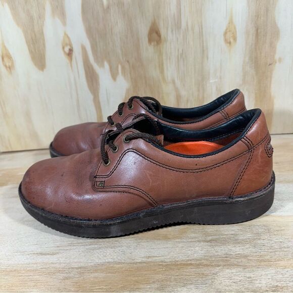 Vintage Rockport Roc Sports Brown Leather Shoes Men’s Size 9.5 W - Picture 1 of 10